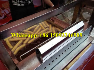 Máquina de freír para hacer churros, Máquina <span class=keywords><strong>manual</strong></span> en español con boquillas, uso de escritorio, pequeño - Product Image 5