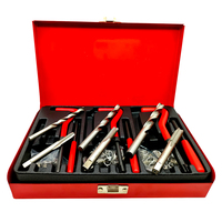 Kit d'outils de réparation et d'installation de filetages métriques en acier inoxydable AVIC-Flight 131, pour voiture, avec mallette rigide, manuel, OEM