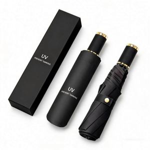 Wholesale Promotion Business Gift 3 Folding Uv Manual for Rain <b>Windproof</b> Sun Parasol <b>Umbrella</b> With Logo Custom Promotional Gifts - Product Image 1