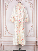 Abaya pour femmes 2026, robe musulmane, impression numérique, strass, perles, kaftan marocain, vêtements islamiques, abaya pour femmes
