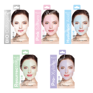 Feuille faciale de sommeil de nuit d'hydrogel de soin de la peau de beauté naturelle biologique personnalisé cristal hydratant le visage - Product Image 1