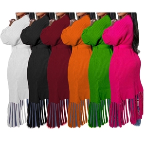 新作レディースタッセルカーディガンウエストを定義する長袖セーターコートファッション - Product Image 4