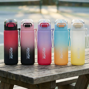 Nouvelle <span class=keywords><strong>tasse</strong></span> en plastique dégradé <span class=keywords><strong>avec</strong></span> paille, grande capacité, pour sports de plein air, pour couples, <span class=keywords><strong>tasse</strong></span> <span class=keywords><strong>à</strong></span> thé portable, personnalisable - Product Image 1