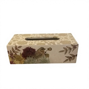 Classic <b>Pattern</b> Wood Eco-Friendly <b>Tissue</b> Box Decorative <b>Paper</b> Napkin Holder for Home Bathroom Entryway Living Room - Product Image 2