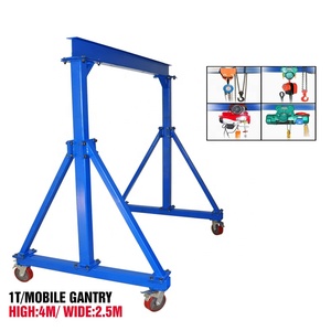 Bán Hot Tùy Chỉnh 4 Bánh Xe Một Khung Nhỏ Di Động Nhỏ <span class=keywords><strong>Overhead</strong></span> Giàn Cẩu Để Bán Giàn Cẩu 1T H4M W2.5M - Product Image 2