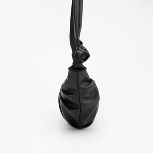 Sac à bandoulière demi-lune décontracté géométrique vintage pour femme, sac à bandoulière en forme de croissant coréen, sac à dumplings à deux fermetures éclair - Product Image 5