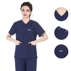 Tenue d'été haut de gamme pour infirmières – Extensible, séchage rapide, unisexe, pour usage hospitalier, conçue pour prévenir l'exposition accidentelle - Product Image 5