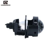 GOODZOOM Installation avec perte 3 pouces Bi LED Project Lens Phare Billed Lentilles de voiture Lampe de voiture Système d'éclairage automobile Phares 124W