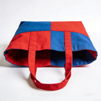 Sac fourre-tout en toile de coton personnalisé avec logo imprimé, grande capacité, poignée renforcée, pour femme, avec poche