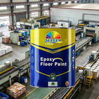 Revêtement de sol en époxy acrylique coloré, peinture liquide auto-nivelante pour sols en béton, utilisation pour meubles, application au pinceau SORUDA