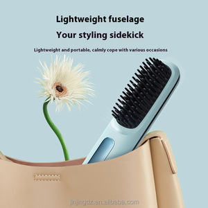 Portable négatif Ion Usb Rechargeable sans fil électrique Mini <span class=keywords><strong>brosse</strong></span> cheveux lisseur peigne substitut pour <span class=keywords><strong>Tymo</strong></span> - Product Image 2