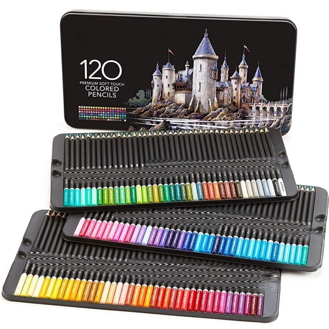 120pcs Color Pencil Professional School Stationery Pencil Color Set Colouring Pencils For Kids