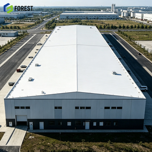 Entrepôt modulaire en acier préfabriqué clé en main pour le stockage de composants d'énergie éolienne à portée libre - Product Image 1