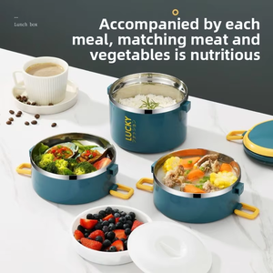 Hot Sale 304 Stainless Steel Japanese Bento <b>Box</b> <b>Lunch</b> Container Lids for Adults Kids Meal Prep Work Back School Storage - Product Image 4