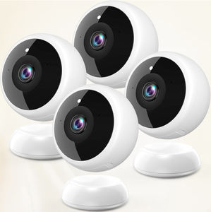 Kamera keamanan magnetik nirkabel-4 Pak deteksi gerakan AI, Video <span class=keywords><strong>HD</strong></span> 2K, Audio 2 arah, penglihatan malam warna IR, tahan air - Product Image 1