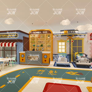 Parque infantil personalizado Juegos de rol Juegos interactivos Equipo de patio interior - Product Image 5