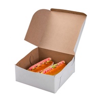Vente chaude Blanc Gâteau Boulangerie Boîte Haute Qualité Carton Feuille D'or Gaufrage Mat Stratification UV Revêtement Alimentaire Usage Industriel