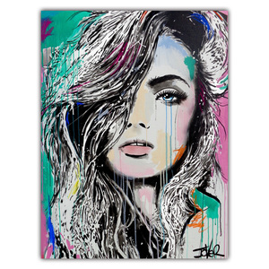 Dipinto su Tela <span class=keywords><strong>di</strong></span> Lusso con Ritratto <span class=keywords><strong>di</strong></span> Donna 40x50cm, Arte Murale Stampata con o Senza Cornice, Decorazione per la Casa - Product Image 1