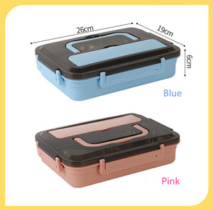 Récipient de Nourriture rectangulaire 304 Étanche En Acier inoxydable <span class=keywords><strong>Bento</strong></span> Boîte à Lunch À <span class=keywords><strong>3</strong></span> <span class=keywords><strong>Compartiments</strong></span> Boîte à Lunch Personnalisée - Product Image 2