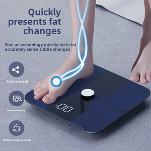 홈 피트니스 모니터링을위한 블루투스 심박수 BMI 추적 기능이있는 프리미엄 스마트 디지털 바디 구성 스케일 - Product Image 2