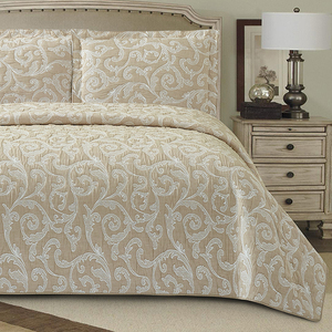 Luxuriöse Jacquard-Steppdecke, Bettüberwurf-Set mit Polyesterfüllung für Schlafzimmer - Product Image 3