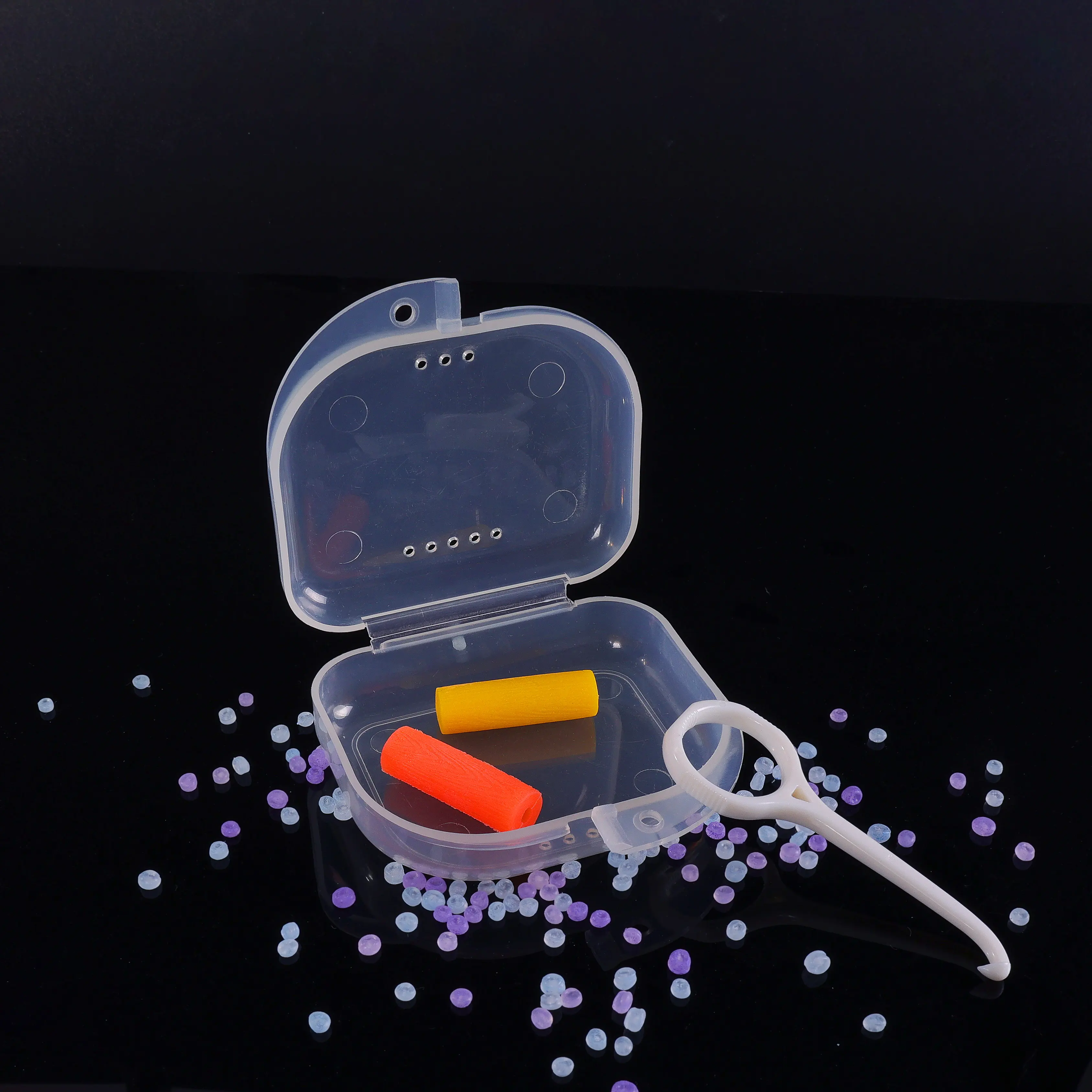 Retainer Case Prothesen box Kunststoff Dental Clear Film Box