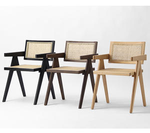 Sedia da Pranzo in Legno Massello Stile Americano, Design Moderno, Produzione K/D, Vendita all'Ingrosso per Ristoranti e Sale da Pranzo - Product Image 3