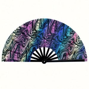 Abanico Plegable de Bambú de Alta Calidad con Varillas Resistentes, Estilo Arte Folclórico, Ideal para Festivales y Fiestas del Año Nuevo Chino - Product Image 6