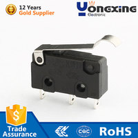 Yongxing stockage de haute qualité Mini interrupteur à glissière Micro interrupteur à bascule à glissière Micro interrupteur couvercle UL avec prix d'usine