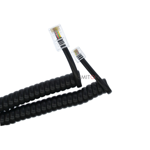 Longueur personnalisée RJ11 6P4C à RJ45 8P4C câble spiralé combiné téléphonique cordon bobine - Product Image 2