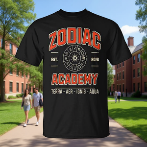 Camiseta Zodiac Academy negra unisex para adultos talla M L XL XXL - Product Image 3