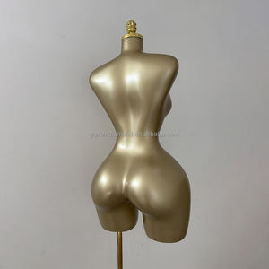 <span class=keywords><strong>Mannequin</strong></span> de <span class=keywords><strong>Couture</strong></span> Femme Demi-Corps en <span class=keywords><strong>Plastique</strong></span> Doré BBL, avec Hanches et Poitrine Élargies, pour Vitrine - Product Image 5