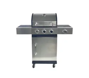 3 burner gas cooker with cover and BBQ Grill For Garden Outdoor Use China Grill Supplier bbq gas grill