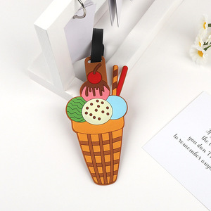 Étiquettes de bagages personnalisées avec logo, lettres et plantes colorées pour porte-étiquettes de bagages - Product Image 1