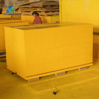 Plaque de contreplaqué jaune de qualité supérieure, 3 plis, 21 mm, pour l'emballage, la construction, les matériaux de construction, utilisation intensives, panneau de contreplaqué