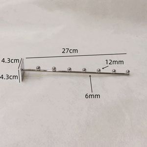 Crochets d'affichage industriels muraux en métal chromé avec un diamètre de fil de 6 mm - Product Image 5