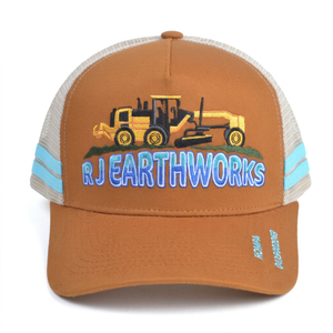 Casquette Trucker 5 Panneaux Personnalisée <span class=keywords><strong>de</strong></span> Haute Qualité pour Hommes, en Tissu Mesh avec Broderie 3D, Idéale pour les Activités <span class=keywords><strong>de</strong></span> Plein Air, la Plage et la Pêche - Product Image 2