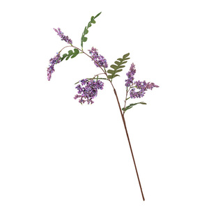 Fleurs artificielles de locustier, branche unique, haute simulation, en plastique et soie, fleurs séchées pour décorations de mariage - Product Image 5