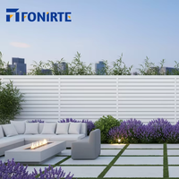 Panneaux de clôture modernes en aluminium à lattes, clôture décorative de jardin, sécurité, lattes horizontales, clôture extérieure, intimité, portail en métal