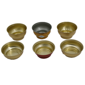 Boîtes de conserve en aluminium doré de 180ml 250ml 300ml avec couvercles à anneau #401 pour nid d'oiseau de bouillie - Product Image 3