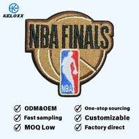 KUAIQIU – Patch brodé sur tissu sergé de haute qualité, directement de l'usine, pour équipe de basketball, thermocollant