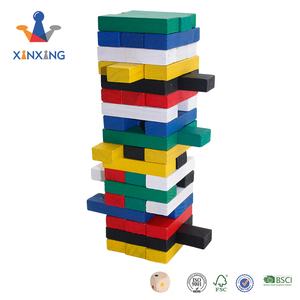 Mini Giochi di Costruzione in Legno Colorato per Bambini, Set di Blocchi per Torre in Legno - Product Image 5