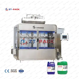 High efficiency automated 25L drum liquid soap cleaner etc chemical liquid weighing and filling machine line