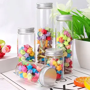 ขวดแก้วขนาดเล็ก20มล. พร้อมฝาเกลียวโลหะ,ขวดเล็กใสฝาปิดอะลูมิเนียมปิดผนึกเก็บลูกปัดเครื่องประดับ - Product Image 1