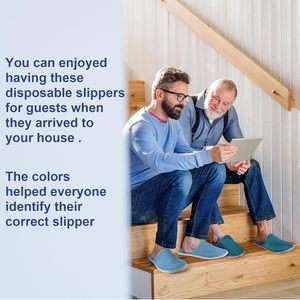 รองเท้าแตะแบบใช้แล้วทิ้งสำหรับแขก, รองเท้าแตะจำนวนมากสำหรับโรงแรม, สปา, การเดินทาง, บ้าน, รองเท้าแตะสปาพร้อมกระเป๋า, กันลื่น - Product Image 3