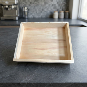 Bac de douche en bois sur mesure, fait main, écologique, décoratif, compatible lave-vaisselle et micro-ondes, pour la maison - Product Image 1