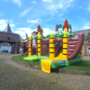 Pirate Ship Jumping Castle Inflatable House with Slide Brown Inflatable Bouncer for Kid Commercial Inflatable Bounce House - Product Image 2