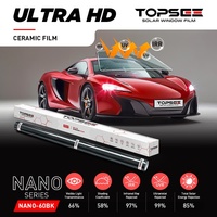 Nano Black Ceramic Windshield Film Anti-kras UV-bestendig Privacybescherming 70VLT HD Compleet testrapport