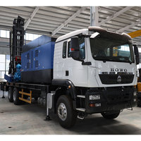 Sondeuse de forage de puits montée sur camion PQZ-600C, profondeur 600 m, système hydraulique