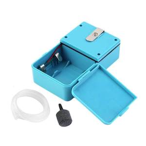 עבודת סוללה ניידת אקווריום משאבת חמצן משאבת המתנה משאבת אוויר המתנה עבור אקווריום דגים טנק ודייג חיצוני - Product Image 2